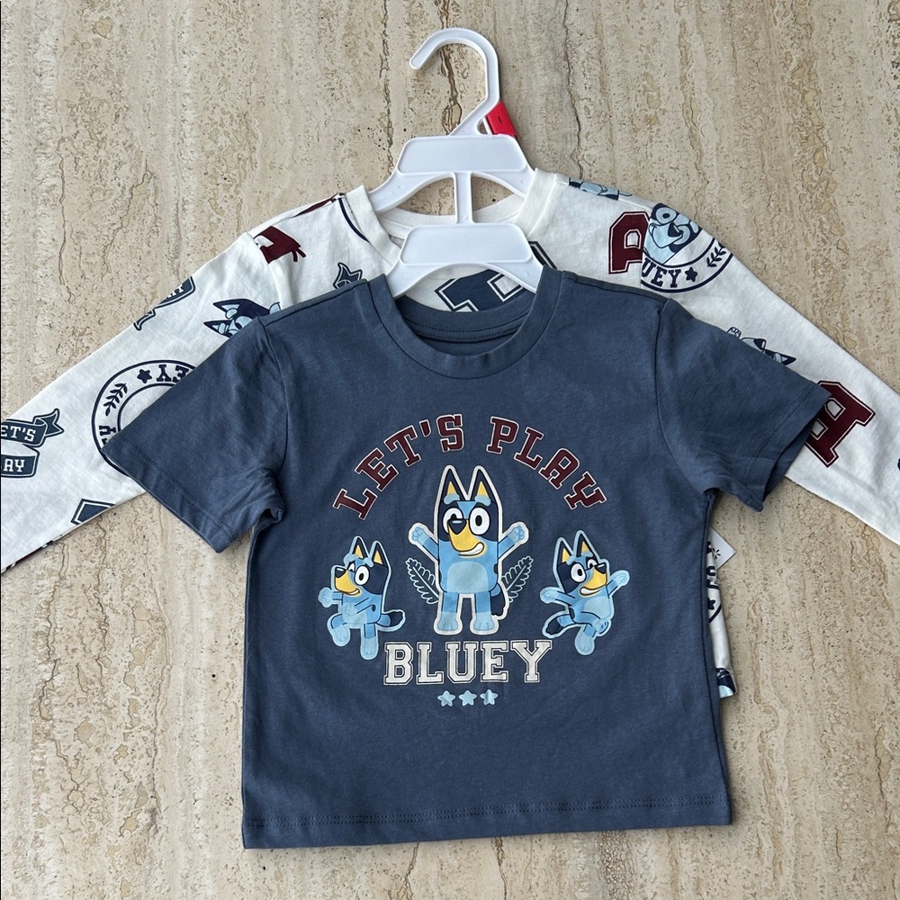 NEW 🆕 Bluey Pack of Two Kids' T-Shirts 5T